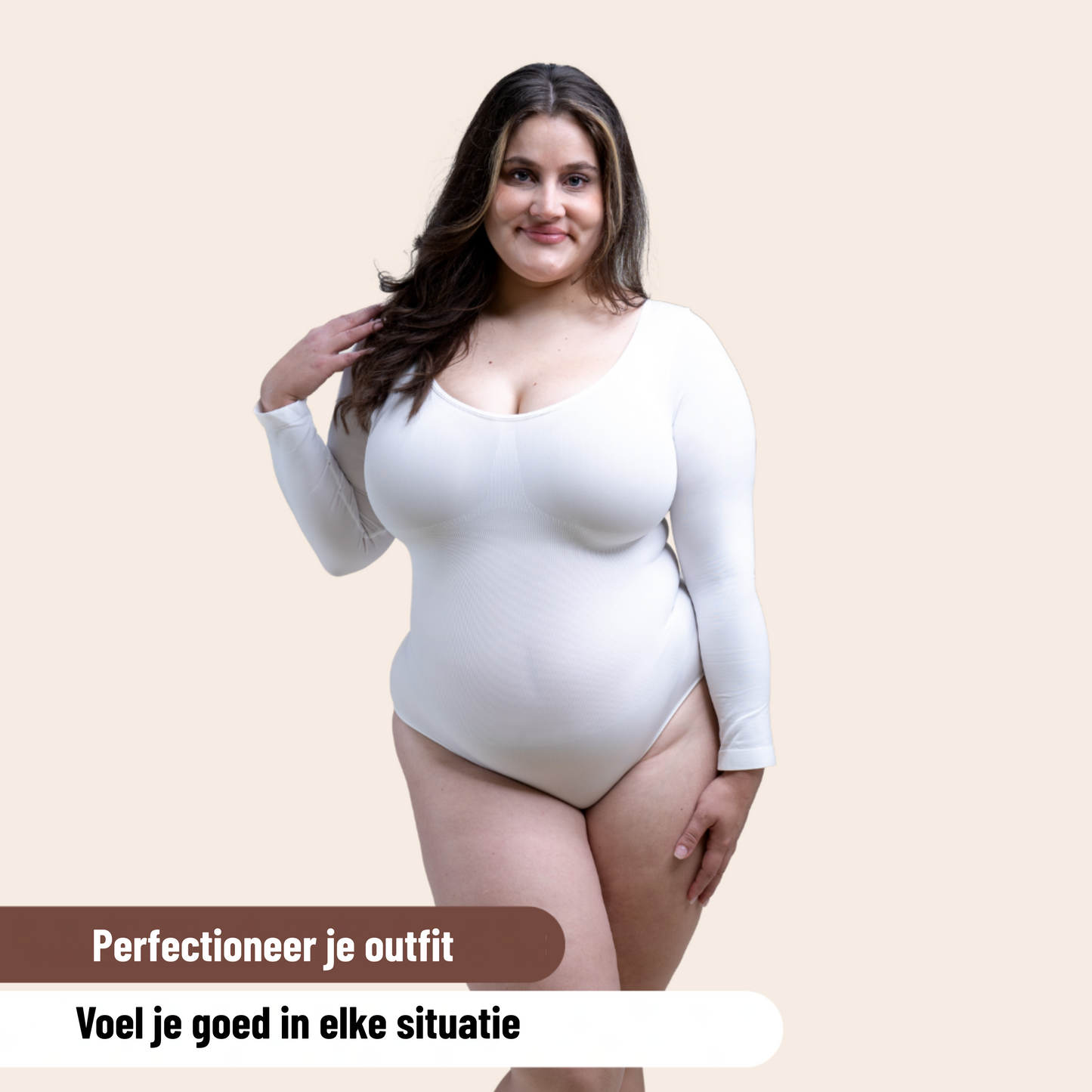 Sculptura™ | Corrigerende Bodysuit met Lange Mouwen