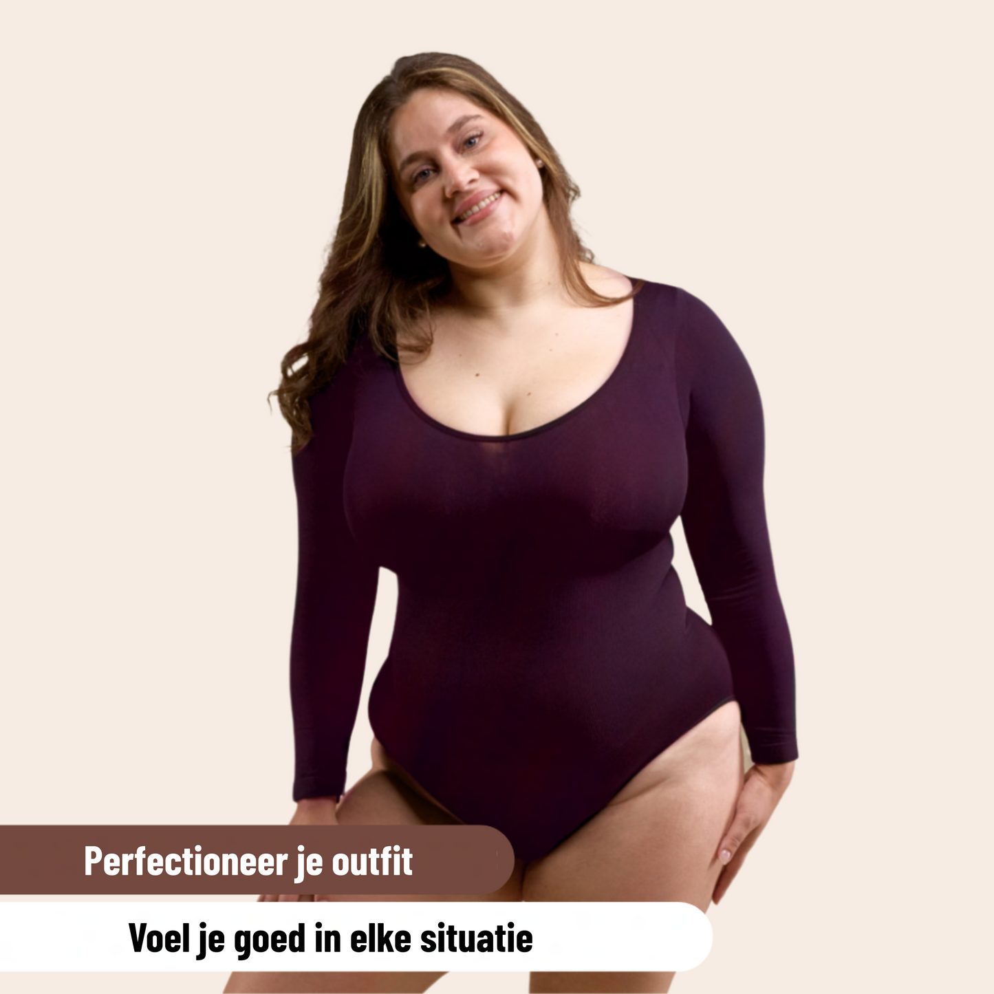Sculptura™ | Corrigerende Bodysuit met Lange Mouwen