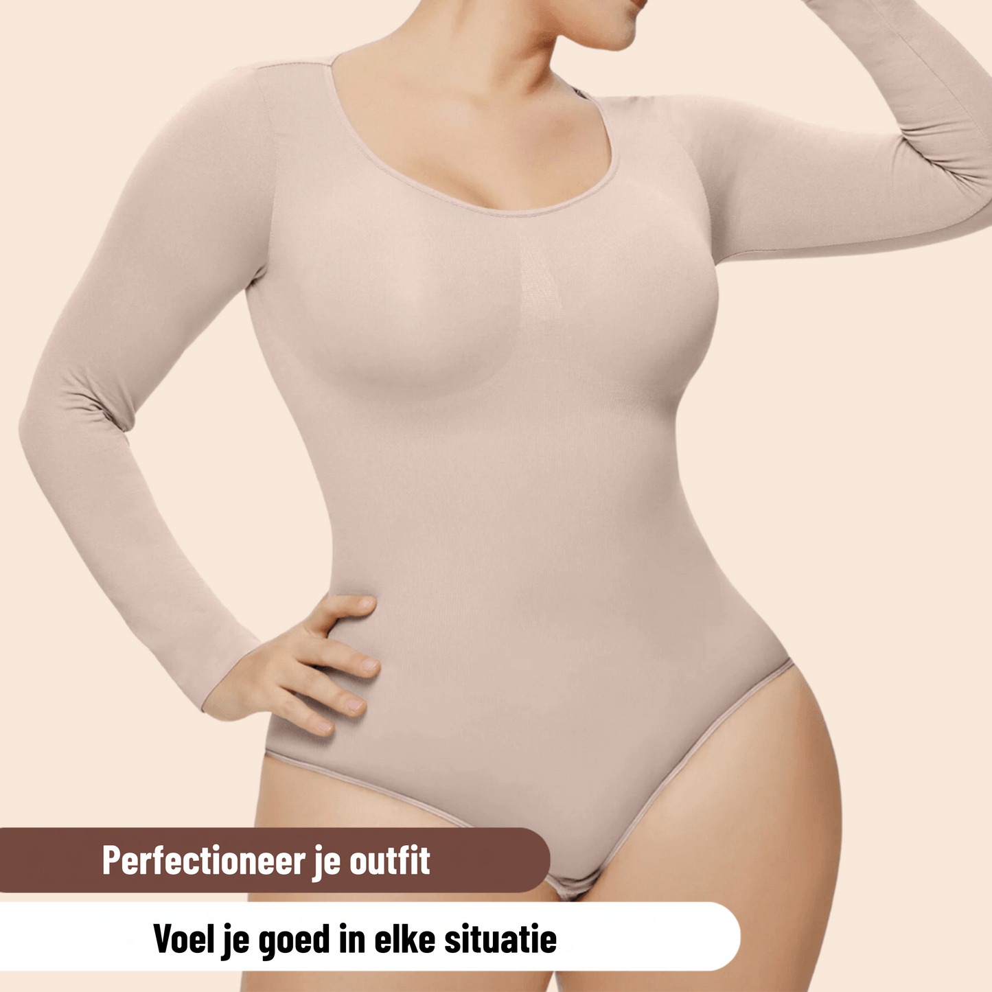 Sculptura™ | Corrigerende Bodysuit met Lange Mouwen