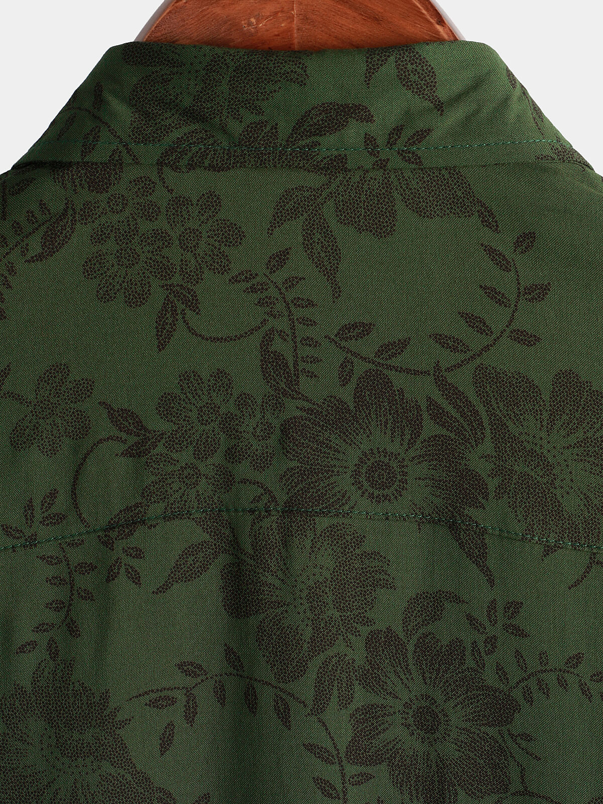 Heren Retro Zomerbloemen Overhemd
