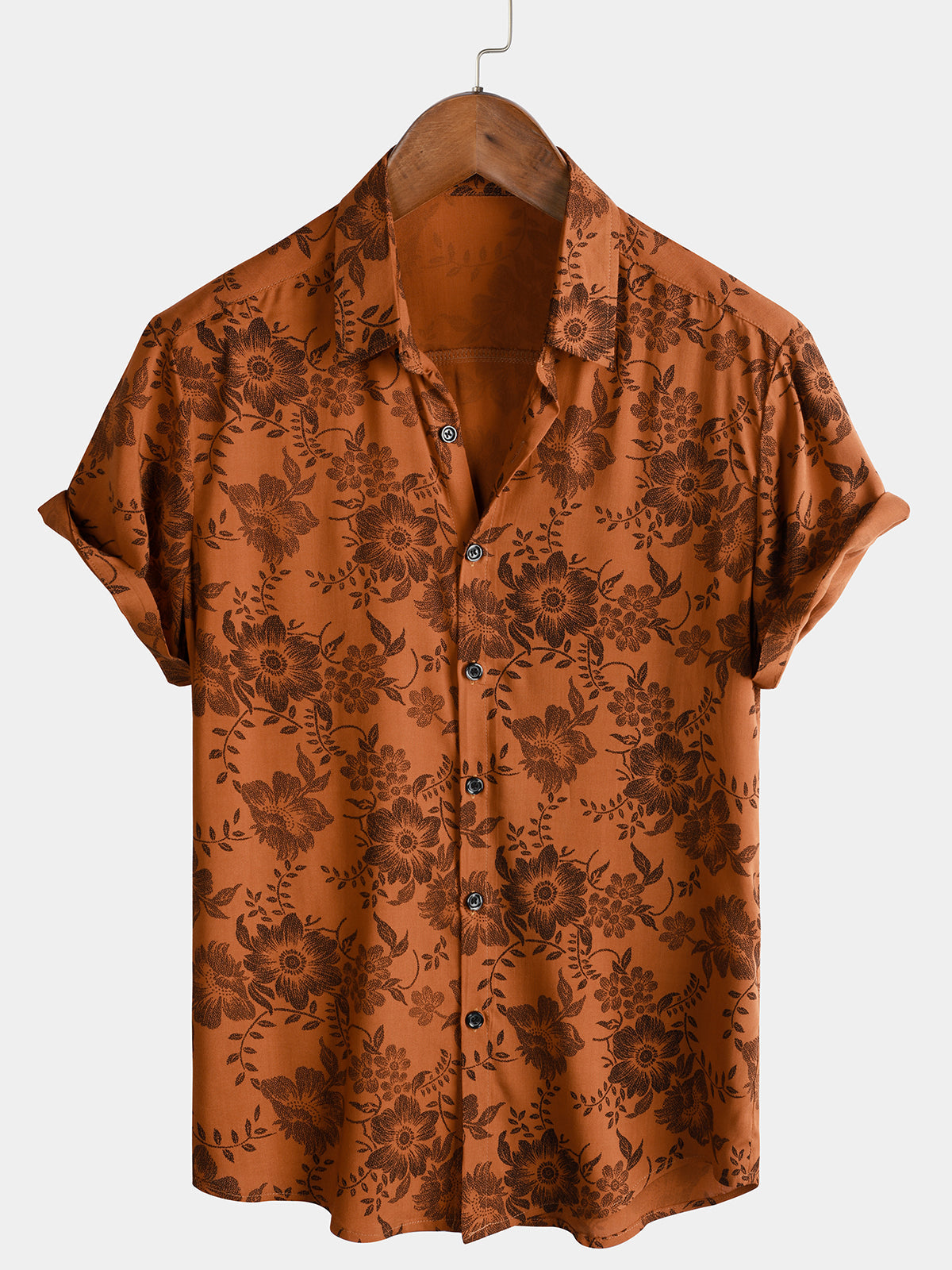 Retro Bloemen Overhemd