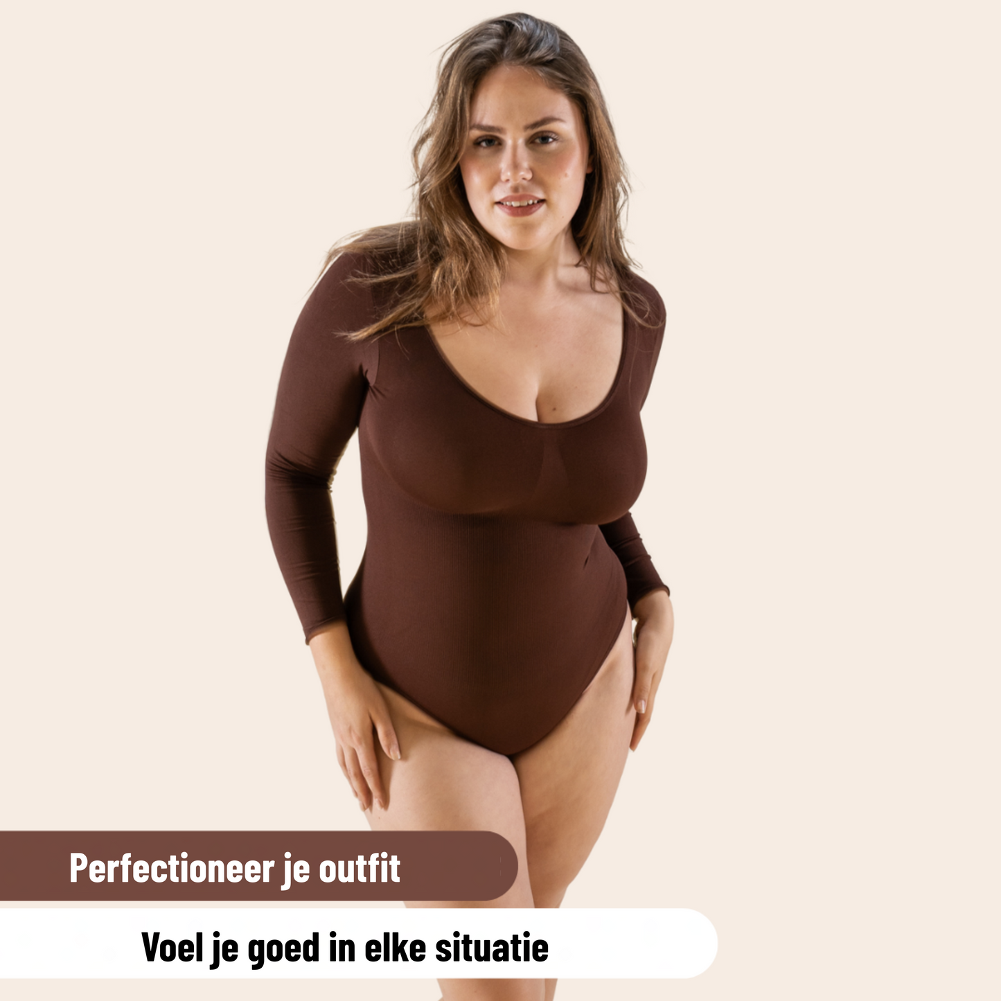 Sculptura™ | Corrigerende Bodysuit met Lange Mouwen