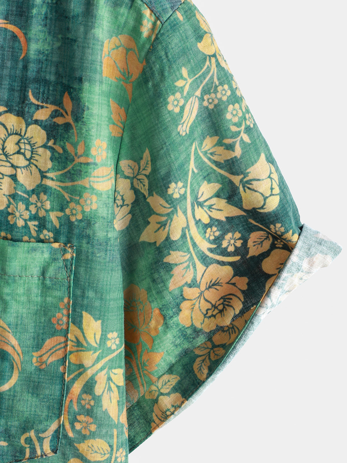 Groen Bloemen Overhemd