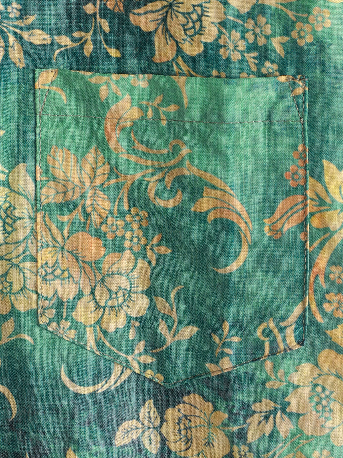 Groen Bloemen Overhemd