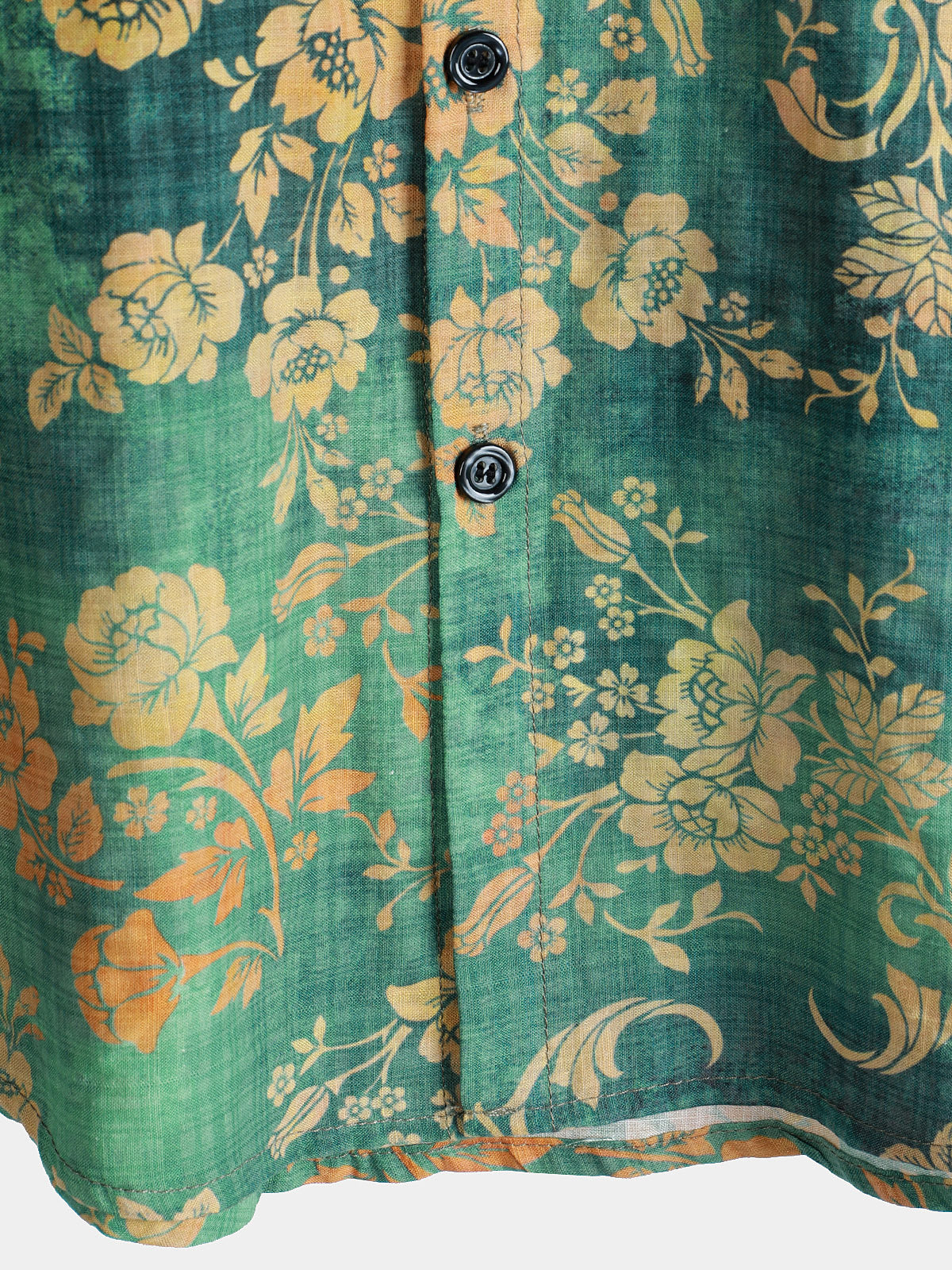 Groen Bloemen Overhemd