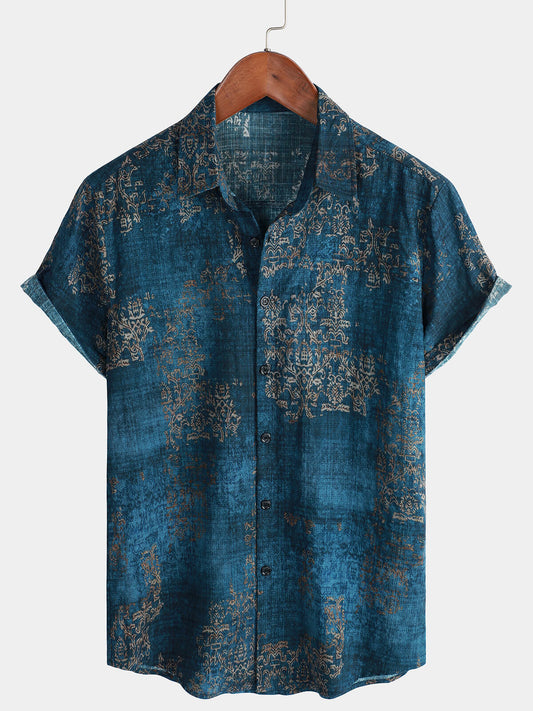 Blauw Zomer Overhemd