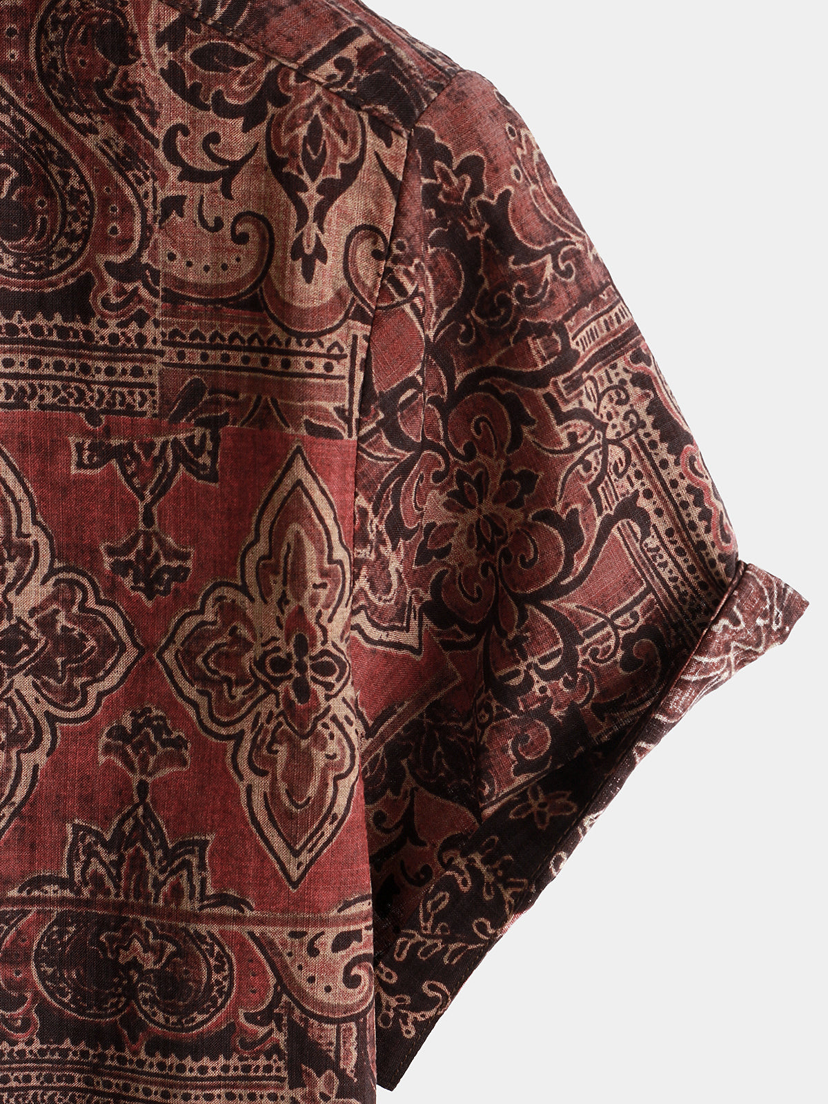 Heren Retro Zomer Paisley Overhemd