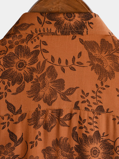 Retro Bloemen Overhemd