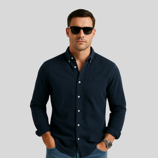 HET PRESTON KATOENEN SHIRT