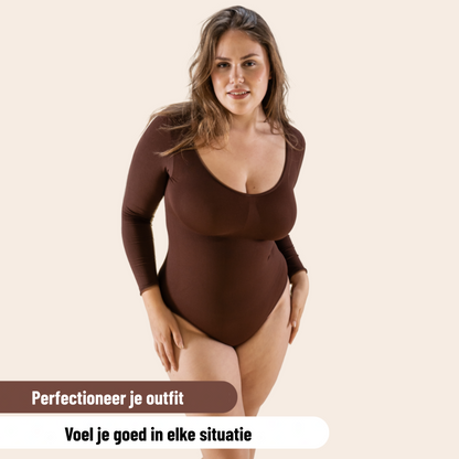 Sculptura™ | Corrigerende Bodysuit met Lange Mouwen