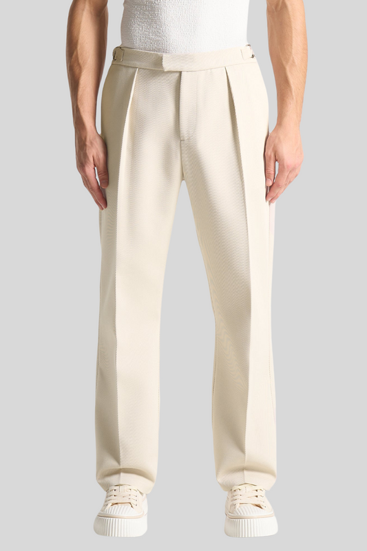GETEXTUREERDE TAILORED BROEK
